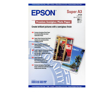Papier do drukarki EPSON Premium Semigloss Photo Paper A3+ 250g/m2 (20 ark.)